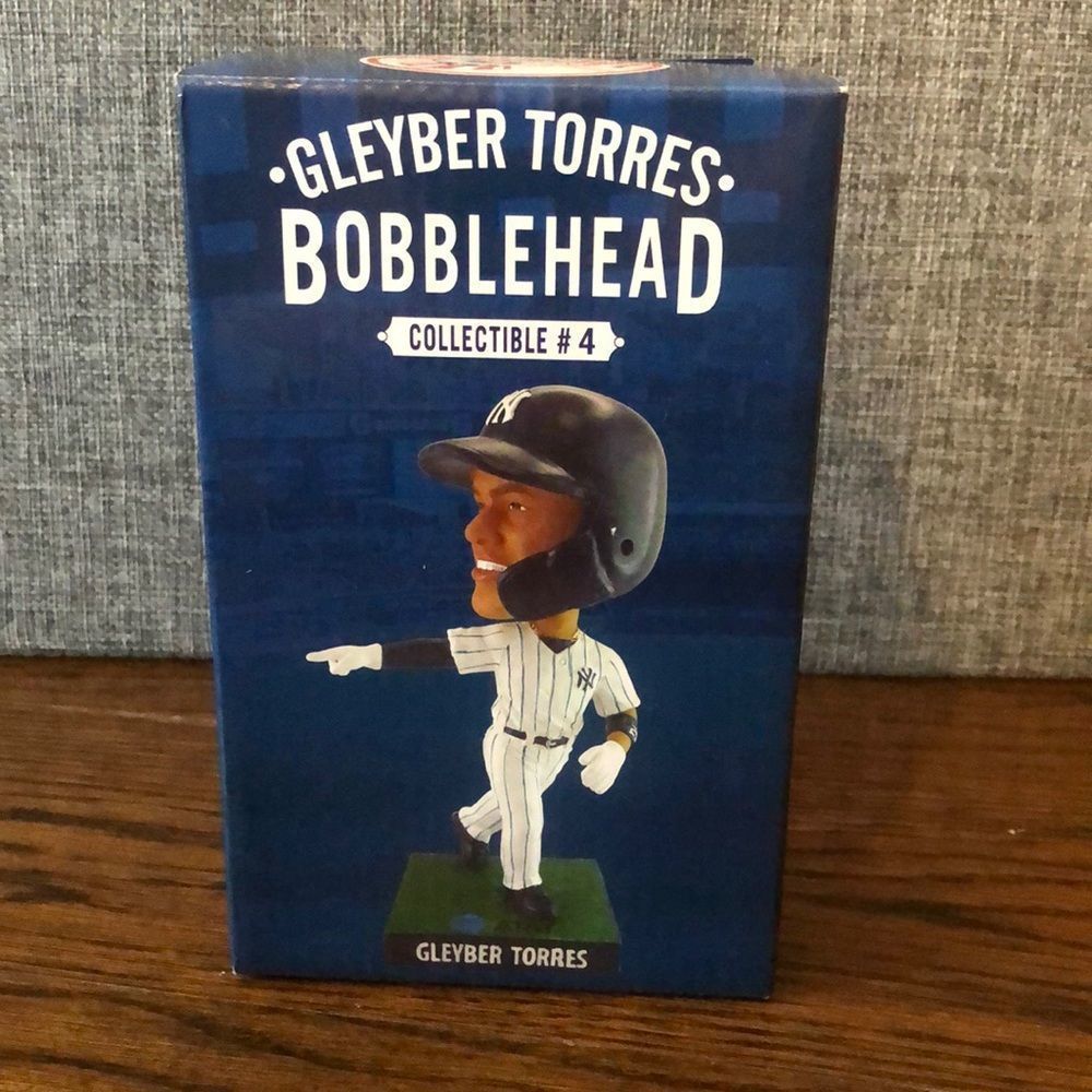 NEW YORK YANKEES GLEYBER TORRES BOBBLEHEAD NIB SGA 8/30/2019